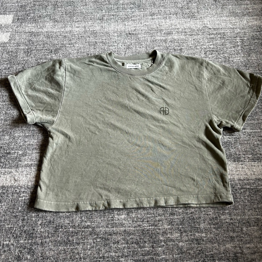 Anine Bing cropped T shirt